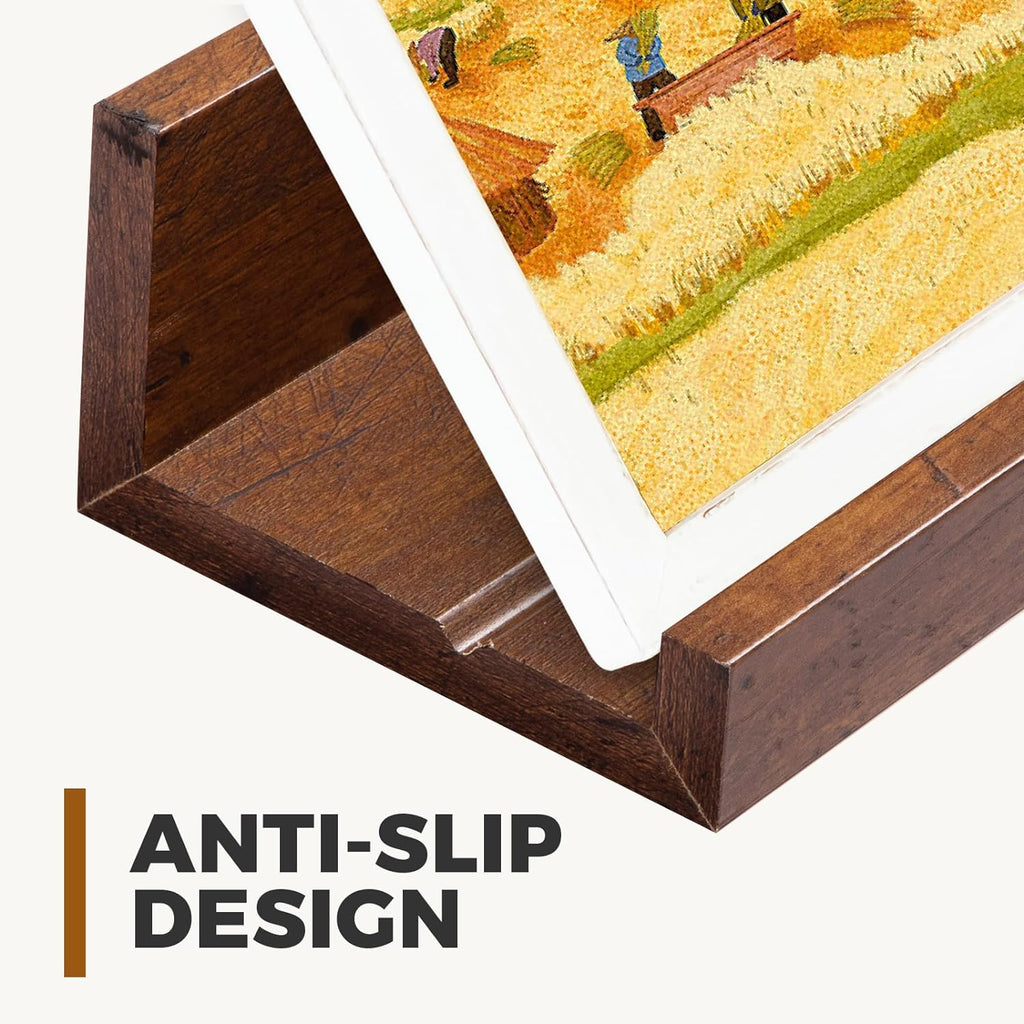 45.3” Floating Rustic Wall Ledge Shelves – Honey Brown (Set of 2)