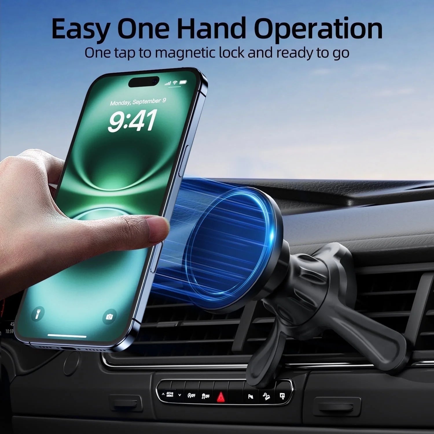 Universal Magnetic Phone Mount – 360° Air Vent Holder for Cars