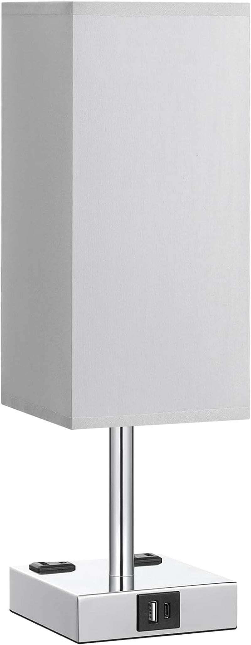 Touch Control Bedside Lamp -3-Level Dimmable Smart Table Lamp with USB Ports