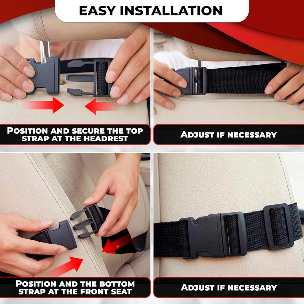 Backseat Car Organizer with Touchscreen Tablet Holder – Kick Mat Protector