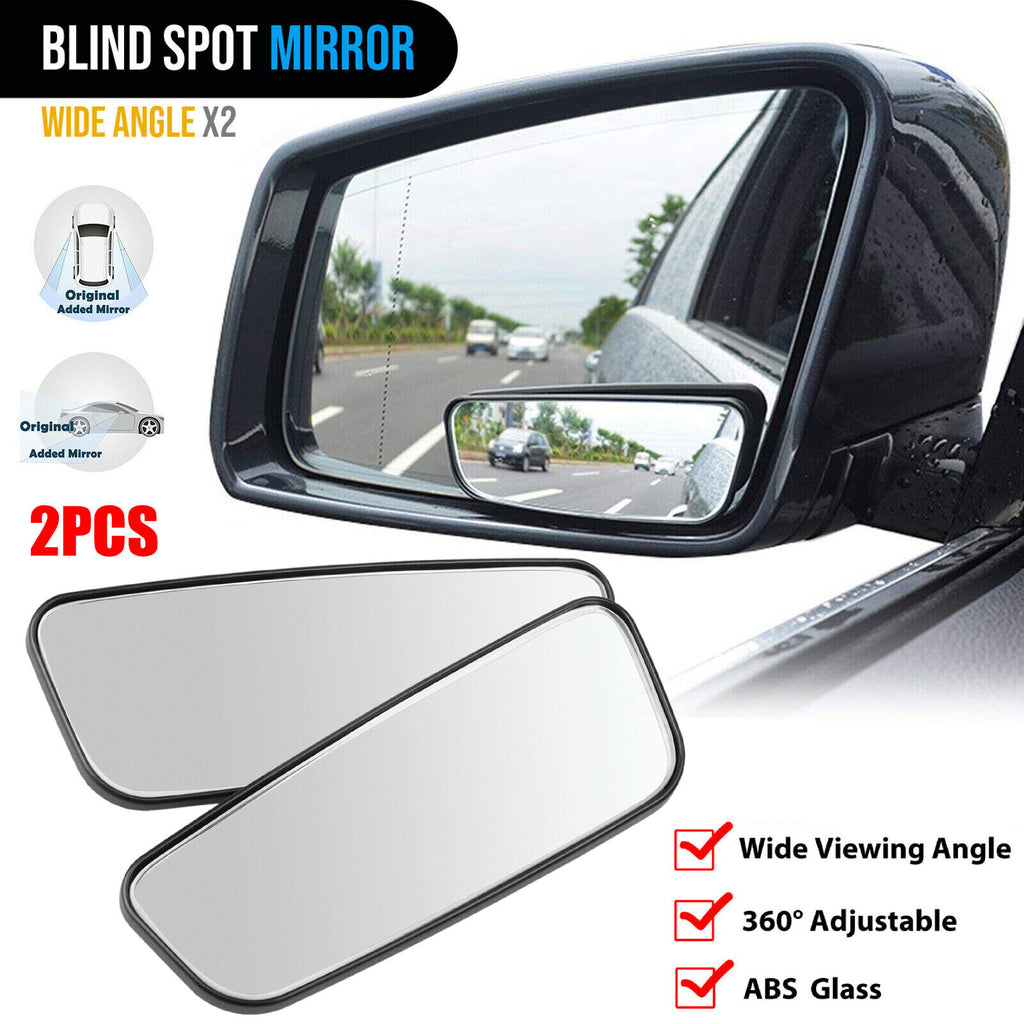 2PCS Blind Spot Mirror Auto 360° Wide Angle Convex Rear Side View Car Truck SUV