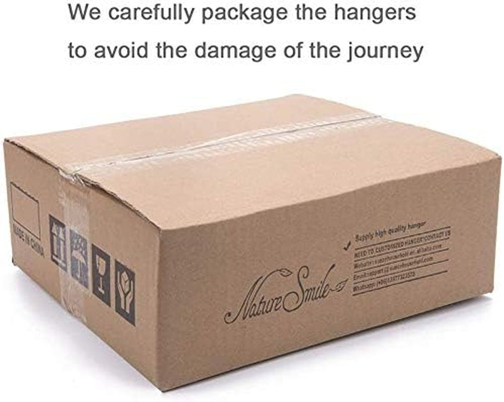 Solid Lotus Wood Pants Hangers – Adjustable Skirt & Jeans Clips (10 Pack)