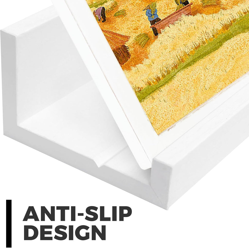 45.3” Floating Wall Ledge Shelves – White (Set of 2)