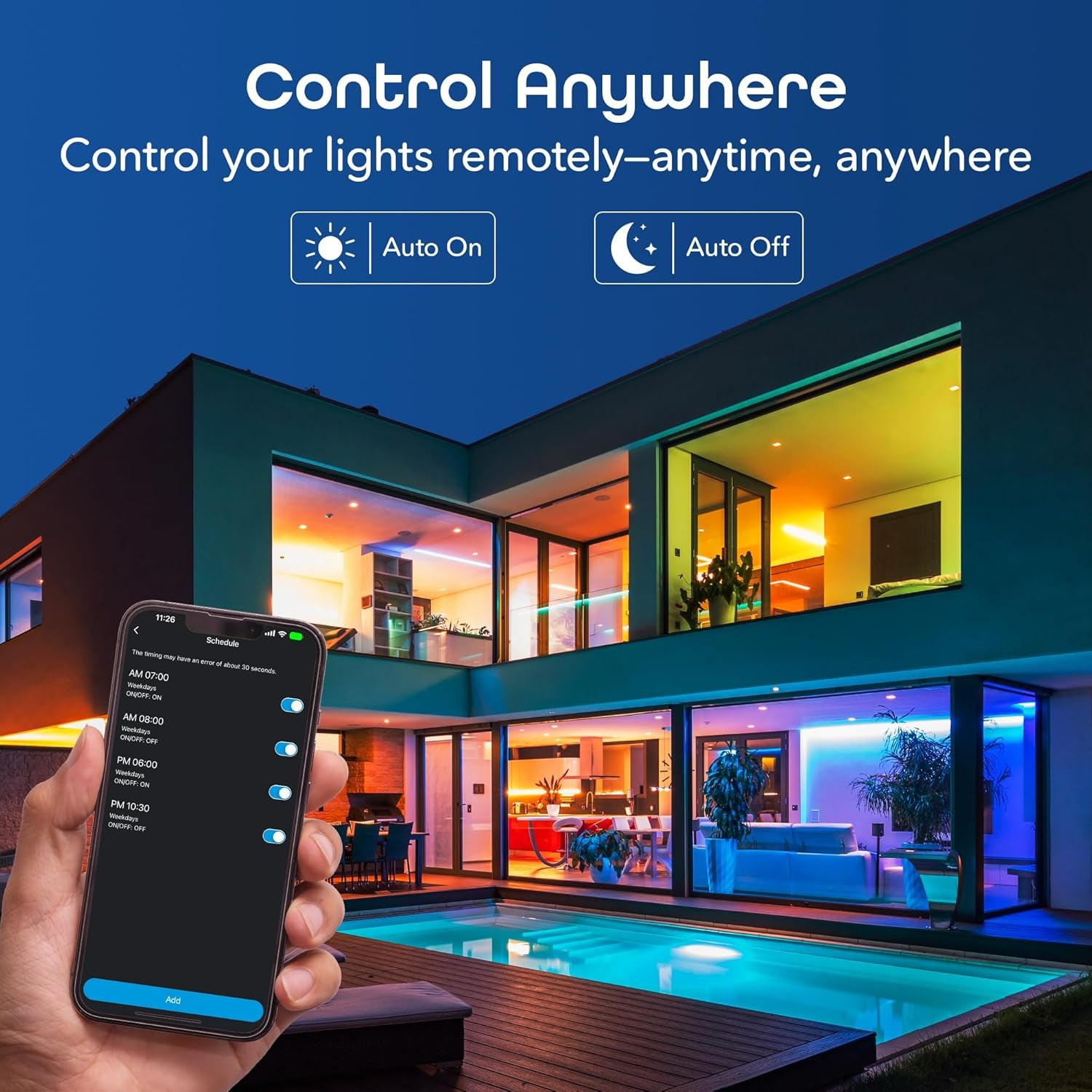 Prisma Plus 800 Smart LED Bulbs (2-Pack) – Color-Changing & Tunable White, Alexa/Google Compatible