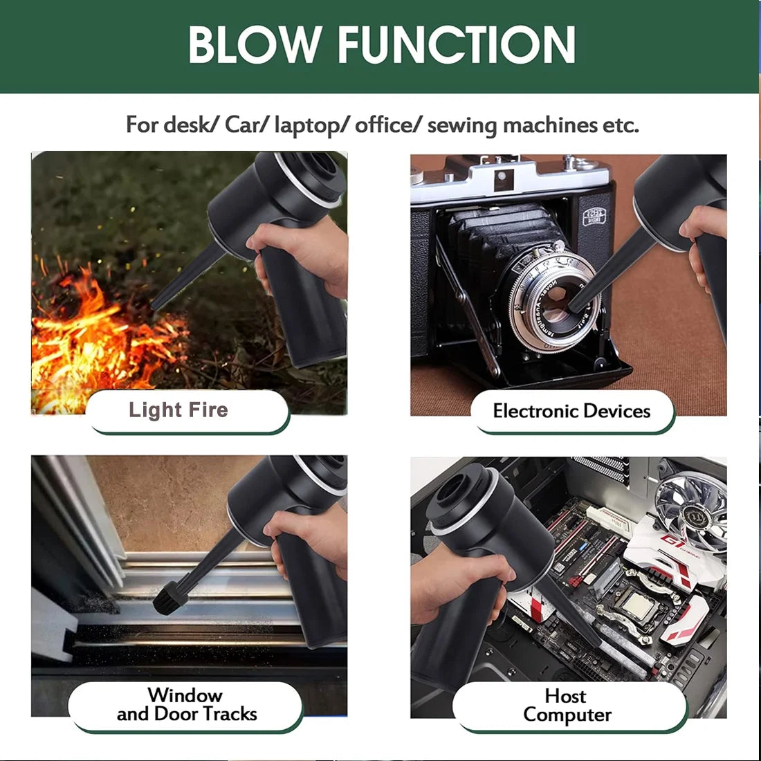 Handheld Cordless Vacuum ,  Powerful 8000PA Suction for Car & Home