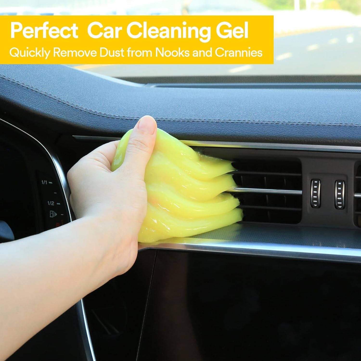 Car Cleaning Gel Bundle – Interior Detailer Putty for Dust & Crumbs 