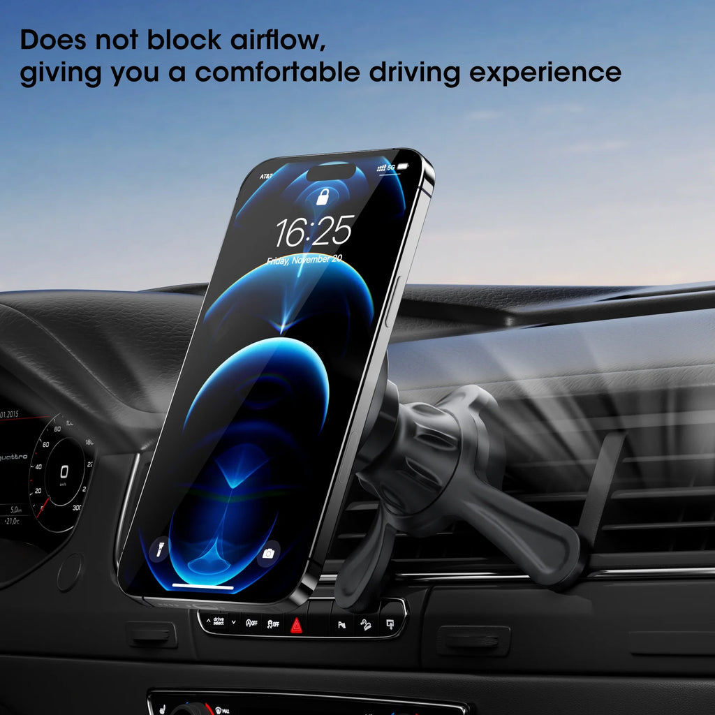Universal Magnetic Phone Mount – 360° Air Vent Holder for Cars