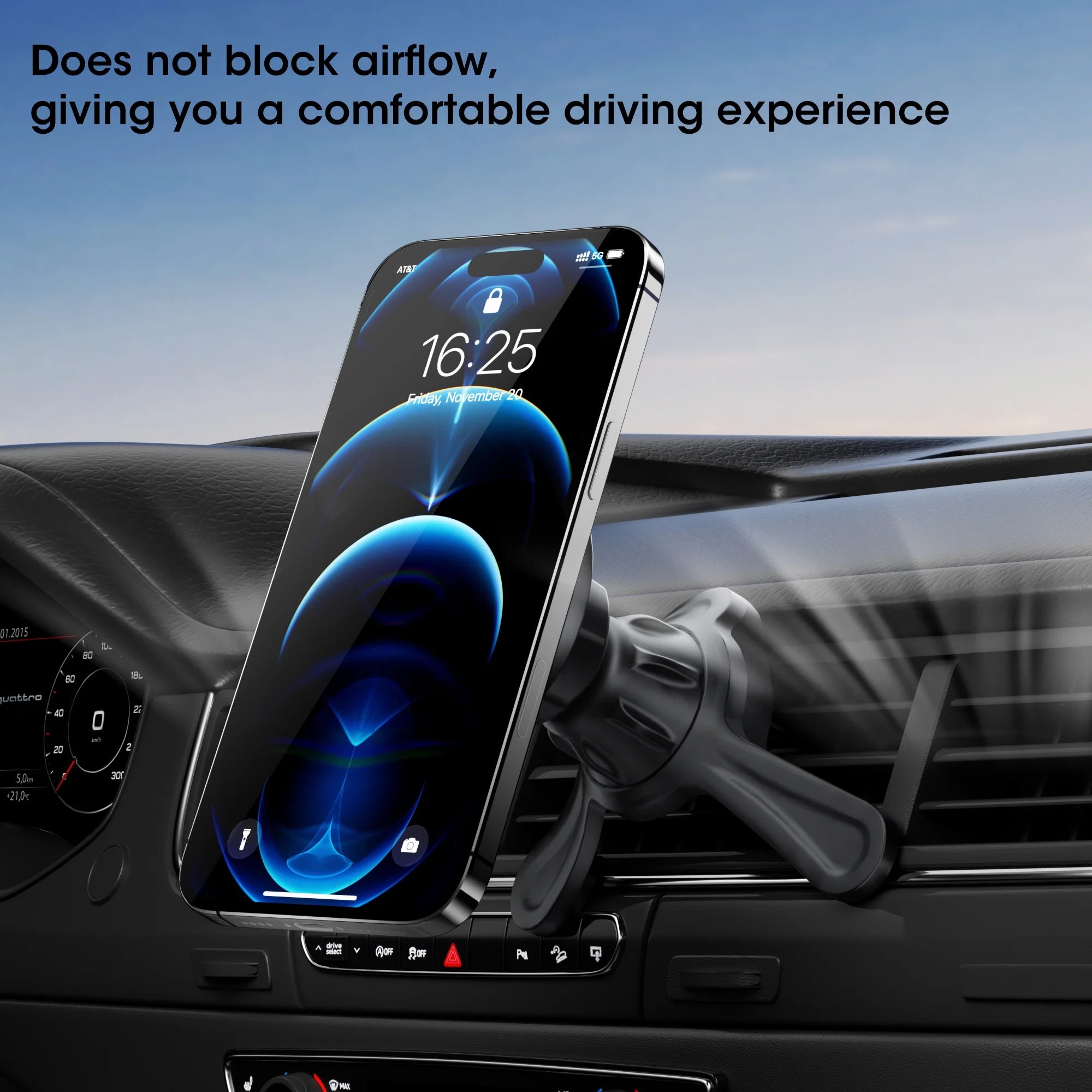 Universal Magnetic Phone Mount – 360° Air Vent Holder for Cars
