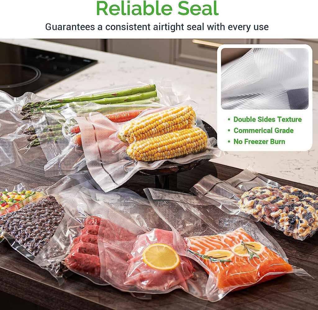 Vacuum Sealer Rolls – 8” x 50’ Food Storage Bags (2 Pack)